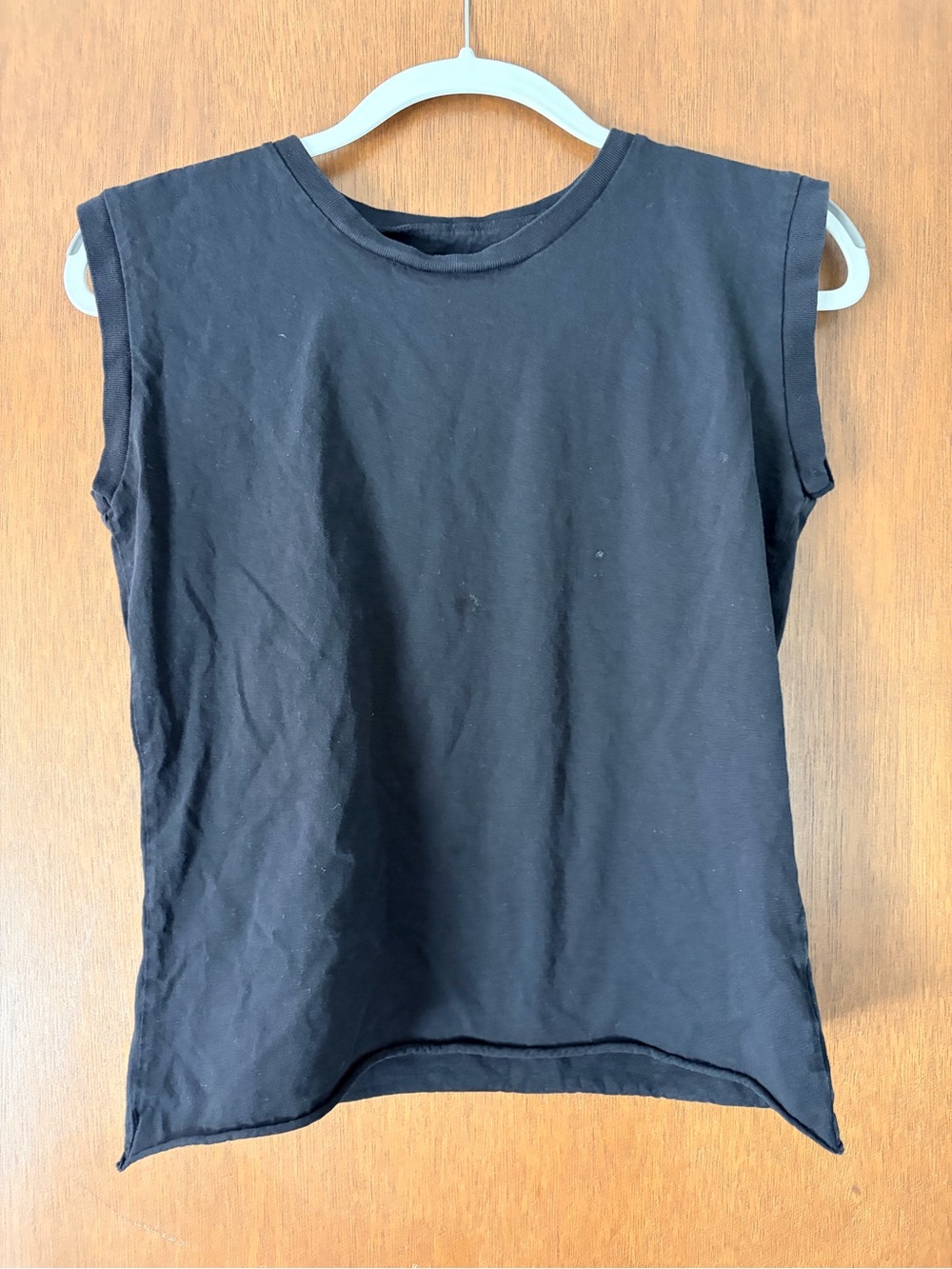 Frank & Eileen Beige Heritage Jersey Muscle Tee Tank Top Size XS